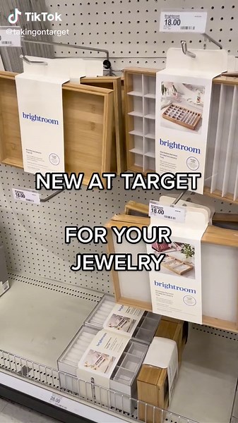 Love these stackable trays!!! Cant wait to orgqnize my jewelry with these! From brightroom line at target #target #organize #targettok #targetfinds #targetmusthaves #shopwithme #targetrun