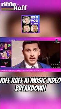 RiFF RaFF AI Video Is Charming And Strange #riffraff #podcast #reaction #shorts