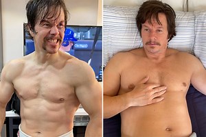 Mark Wahlberg reveals he gained 20 lbs in just three weeks in shocking photos