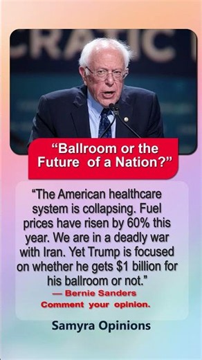 “Trump’s Ballroom vs America’s Crisis” Bernie Sanders Sparks Massive Debate #trendingnow