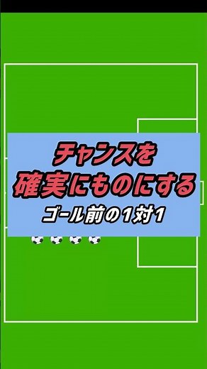 チャンスを確実にものにする ゴール前の1対1 #サッカー #サッカー練習メニュー #サッカー #サッカー練習メニュー #サッカー練習メニュークリエーター