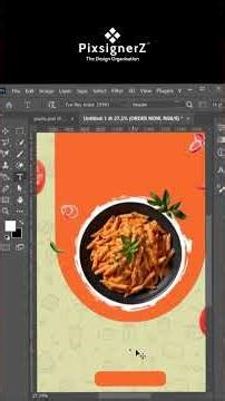 Create Delicious Pasta Advertisement in Photoshop | Food Poster Design Tutorial 🍝🔥 #pixsignerz