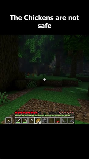 Adorable Chickens in Minecraft Gameplay