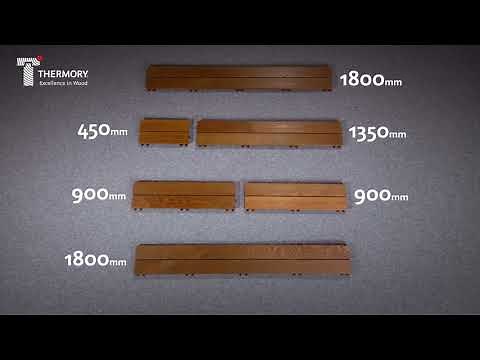 Thermory QuickDeck ash modular decking installation video