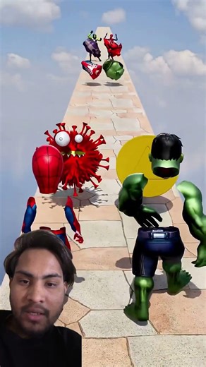 New Spider-man vs Hulk Run Kiss or Lick Funny Challenge! #spiderman #funny