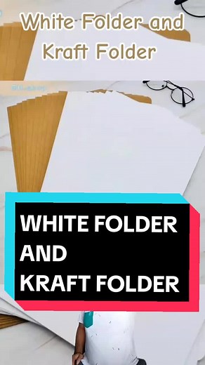 Creative School Project Designs with White and Kraft Folders