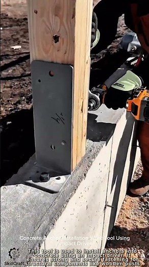 Concrete Anchor Installation Work Tool Using Impact Driver #worktool