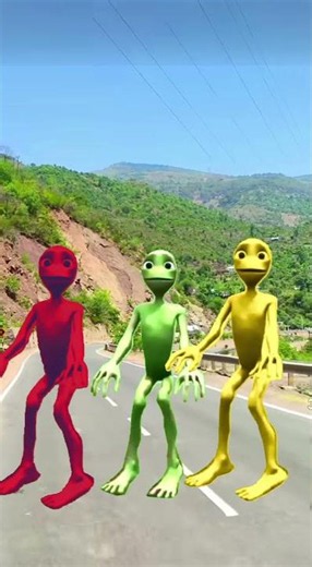 Big alien chase T-rex chasingpart-184#sorts #alien#YouTube#alien