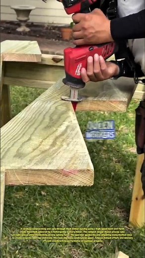 Insane Portable Wood Cutting Tool! Fast Precision Reciprocating Saw Process