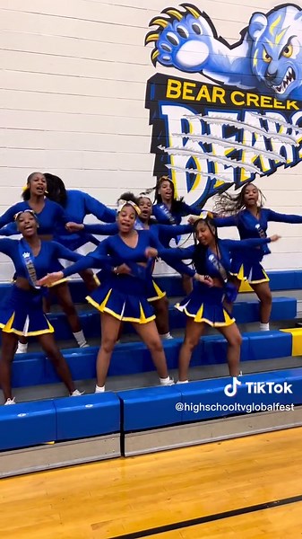 High School Cheerleader Performance at BCMS Honeybear Cheer