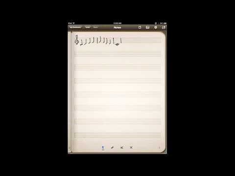 iPad Music Staff Paper, Method #1: Penultimate