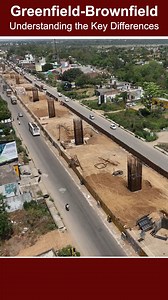 Explore the intriguing differences between greenfield and brownfield projects that shape our transportation network. MEIL takes pride in being a part of India’s growing transportation infrastructure. #MEIL #TransportInfrastructure #highways #meghaengineering #expressways #BuildingTheFuture | Megha Engineering and Infrastructures Ltd