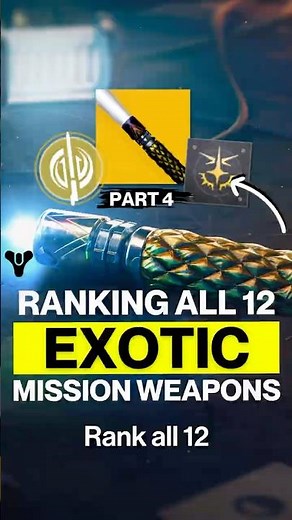 Ranking EVERY Exotic Mission Weapon in Destiny 2! | Part 4 👀🔥