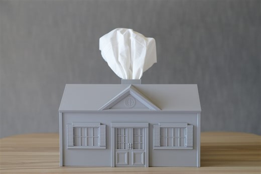 Minimalist House Tissue Box Cover: Large Rectangle, 3D Printed - Etsy