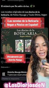 ⚠️ The Apothecary Diaries light novels are coming to Mexico in Spanish