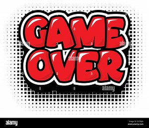 Game Over icon for UI game. Vector cartoon design header on transparent background Stock Vector Image & Art - Alamy