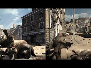 Sniper Elite V2 Multiplayer - Splitscreen Coop [Gameplay #1]