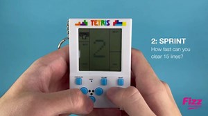 Tetris Keyring Handheld Arcade Game – Officially Licensed Mini Retro Console with LCD Screen, Sounds & 2 Game Modes – Portable Classic Puzzle Toy, Travel Gift, Retro Gamer. Officially Licensed.