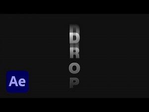Drop Text Animation in After Effects Tutorial
