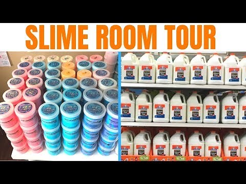 SLIME ROOM TOUR! Slimeshadyshop Slime Room Tour!