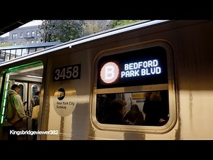 MTA New York City Subway: Bronx-bound R211A B Train at the Church Avenue Subway Station.