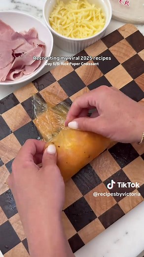 Ham & Cheese Rice Paper Croissant Recipe