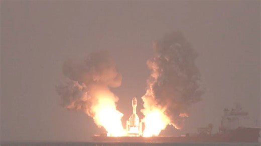 Watch the 2nd-ever launch of China's record-breaking Gravity-1 rocket (video)
