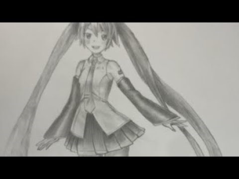 Hatsune Miku Live Art Sketch Drawing
