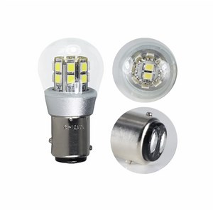 LED-BULB P21/5W BAY15D 12V, WHITE ORANGE