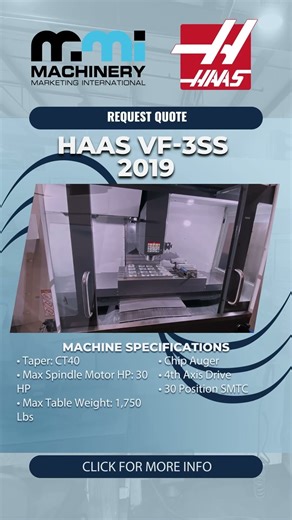 Haas VF-3SS (2019) #MMI #UsedMachinery #MachineDealer