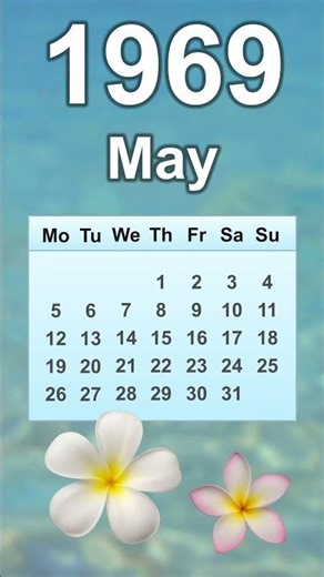 May 1969 Calendar