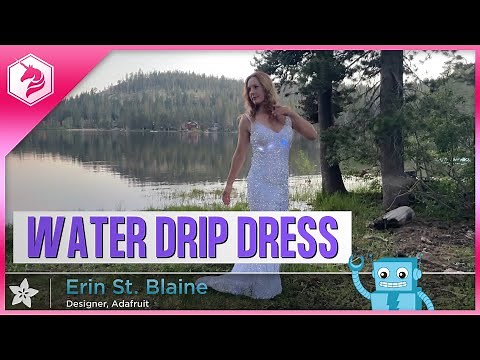 LED Water Drip Illusion Dress with NeoPixels and Arduino: Tutorial Intro #adafruit