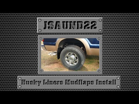 2014 Ford F350 6.7 Powerstroke Diesel - Husky Liner Mud Flaps Install