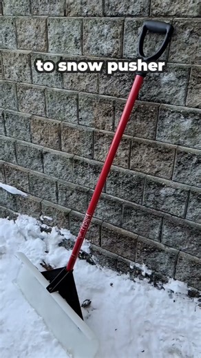 Save Your Back This Winter with the Right Snow Pusher #snowremoval #snowpusher