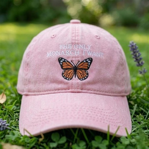 No Kings in America Funny Political Hat, Liberty and Freedom Cap, the Only Monarch I Want, Vintage Washed Cotton Dad Hat - Etsy