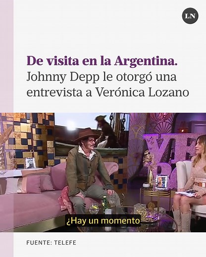 En las últimas horas Johnny Depp aterrizó en Argentina para estrenar su nueva película, “Modigliani, tres días en Montparnasse". El protagonista de Piratas del Caribe priorizó su amistad con Jorge “Corcho” Rodríguez y le dio su primera entrevista en el país a Verónica Lozano en Telefe. Allí habló sobre su presente como director y agradeció a sus fanáticos por el cariño. “Creo que uno se siente bendecido de tener el apoyo, de ver esa demostración de respeto, de amor, de aceptación; la gente me ha