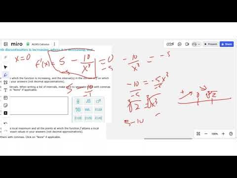 Finding where a rational function with discontinuities increases decreases has extrema