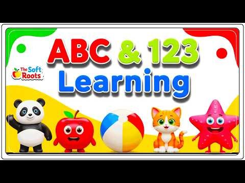 Preschool Learning activities for 3 year olds at home | Learn ABC Phonics Shapes Numbers Colors 🌈