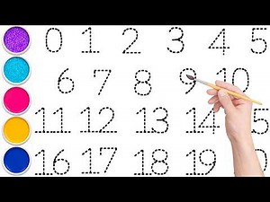 Let's Learn 123 for Kids, Learn to Write Numbers 0 to 20 | Easy Tracing Worksheet for Beginners