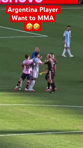 Chaos after Final macth #worldcup2026 . #argentina try to bring fight on field