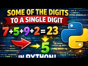 Sum of the Digit to a Single Digit in Python in Tamil | IT Company Interview Questions Series 2026