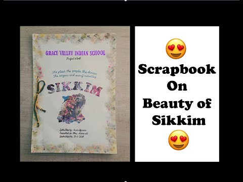 Beauty of Sikkim || Scrap Book || Art work || Creative Art