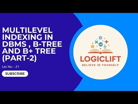 Multilevel Indexing in DBMS | B-Tree and B+ Tree Explained Clearly Part-2 || Lec No 21