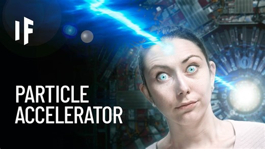 What happens if you put your head into a particle accelerator?