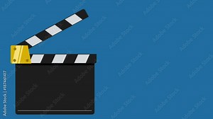 Cinema clapper animation. Clapper board.cinematography concept