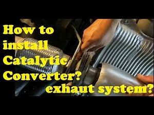 How to Install Catalytic Converter, Exhaust System, O2 sensor? Step by Step to Fix the Exhaust!