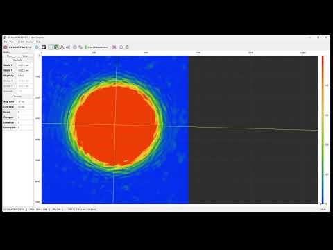 Setting up Beam Inpector, free laser beam profiling software, with an IDS camera