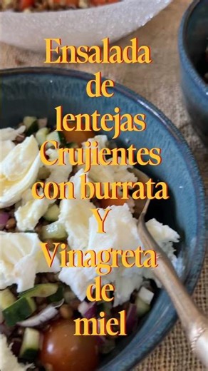 Ensalada de lentejas crujientes #milideasmilproyectos #receta