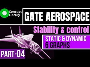 GATE AEROSPACE flight mechanics | static and dynamic stability explained by graphs and diagrams
