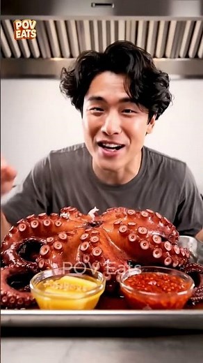 “Giant Octopus — ultra-real giant octopus inner-meat pull — full-frame hyperreal giant octopus”